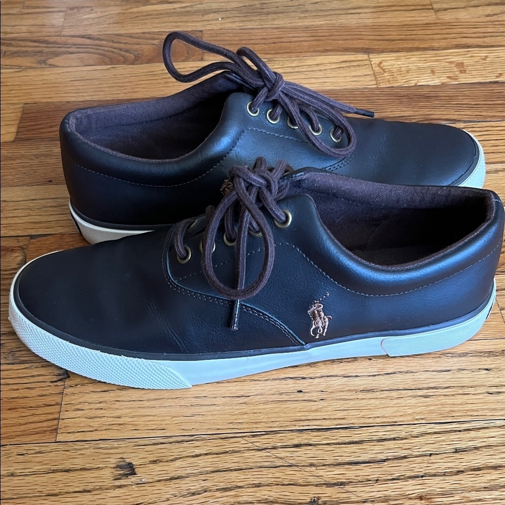 Polo by Ralph Lauren Men's Dark Brown Sneakers - Picture 4 of 6